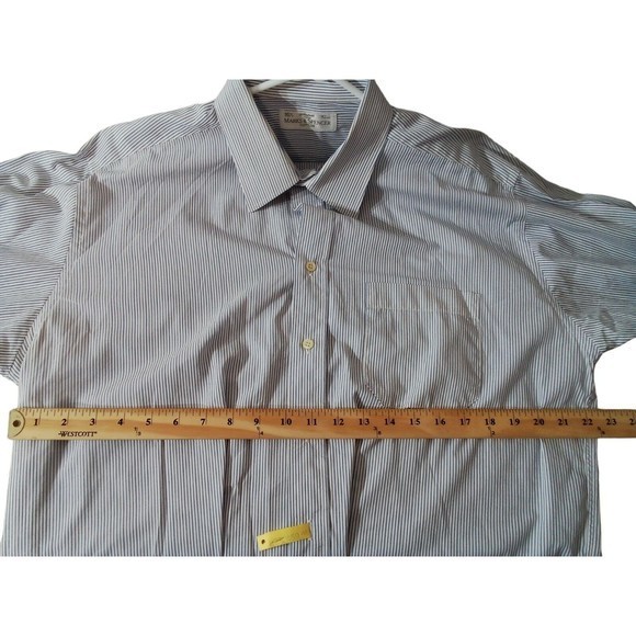 Men's Button Up Dress Shirt St Michael From Mark And Spencer Size 16.5 / 42 Cm - Picture 13 of 16